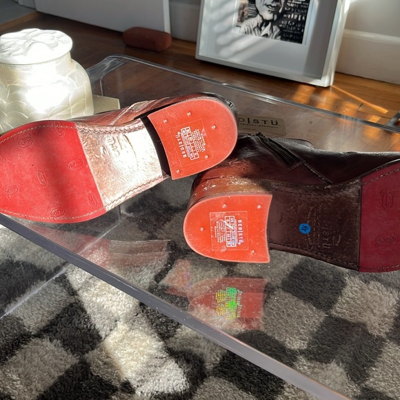 Sz 9 • Bed Stu Women's Aldina Boots - Teak Rustic Tremolo - Picture 8 of 11